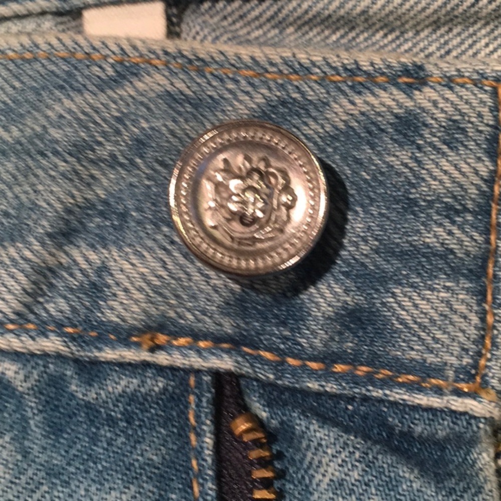 SLVRLAKE High-Rise Cropped Straight-Leg Jeans in Classic Blue - Picture 9 of 15